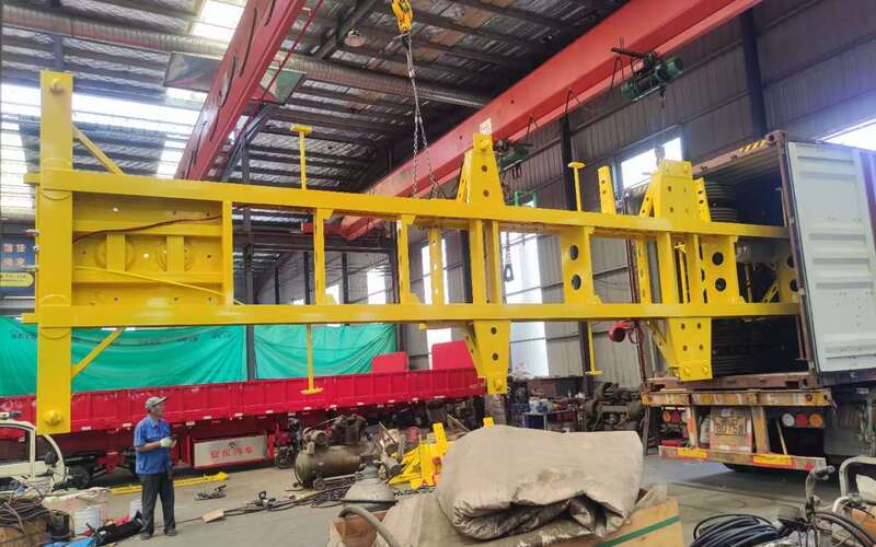 Semirremolques esqueleto de contenedor de 3 ejes y 40 pies enviados a Per&uacute;